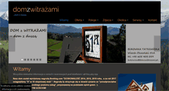 Desktop Screenshot of domzwitrazami.pl